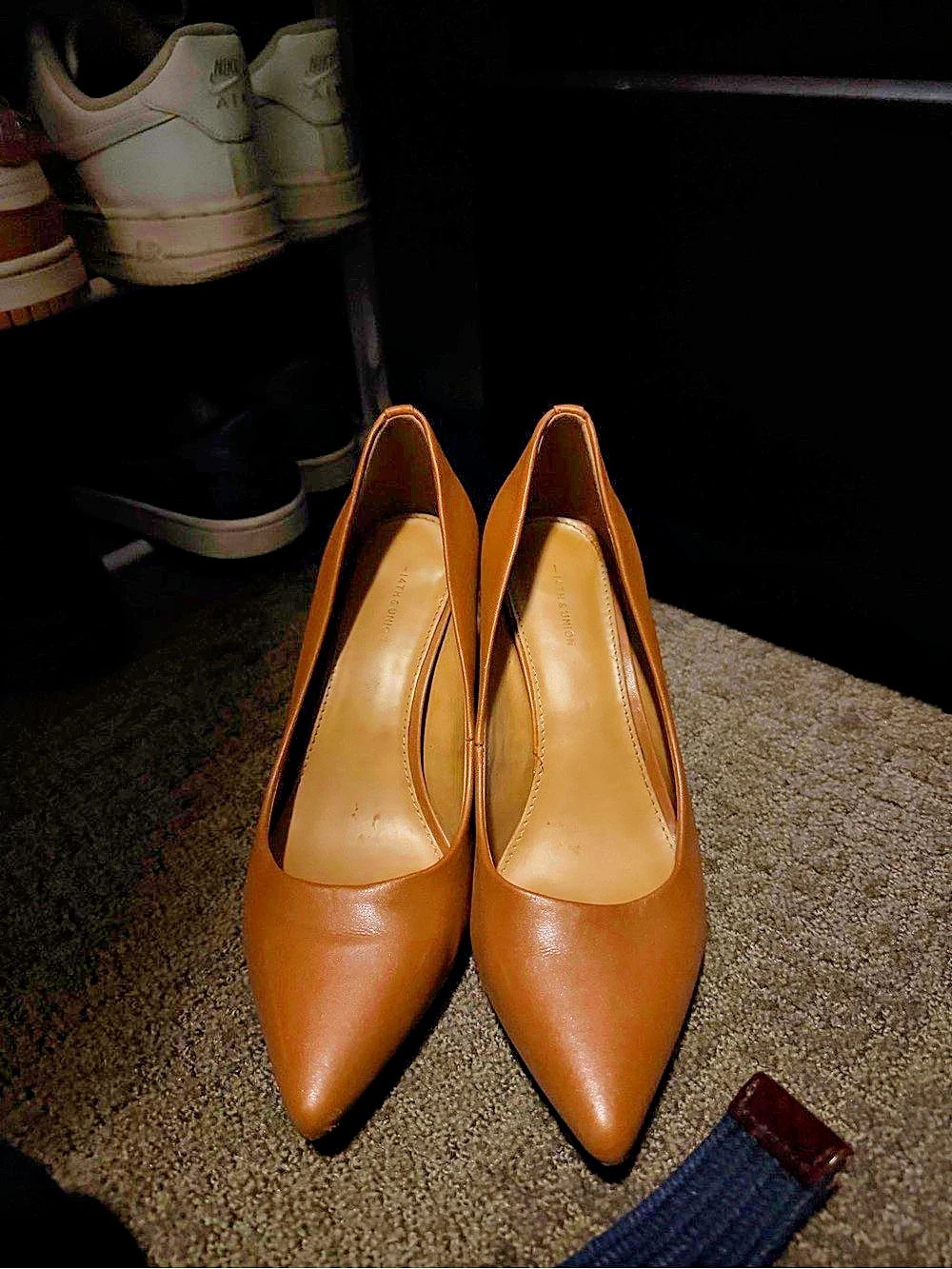 14th and Union Pointed Toe Pumps in camel